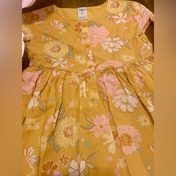 ✨EUC OshKosh💗Toddler Floral Print Dress Size 4T - Picture 4 of 6